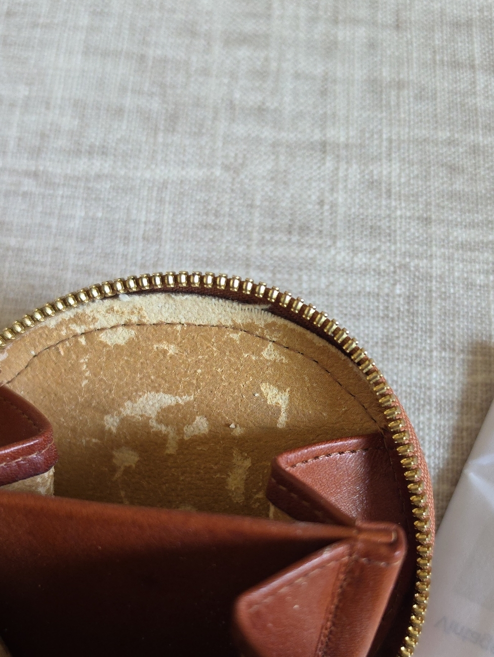 Dooney & Bourke Vintage Duck Coin Purse All Weather Leather AWL, YELLOW 💛 - Picture 12 of 13